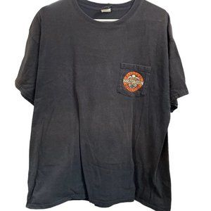 Vintage Hardcore Harley Davidson Kauai Hawaii Pocket Tee